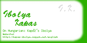 ibolya kapas business card